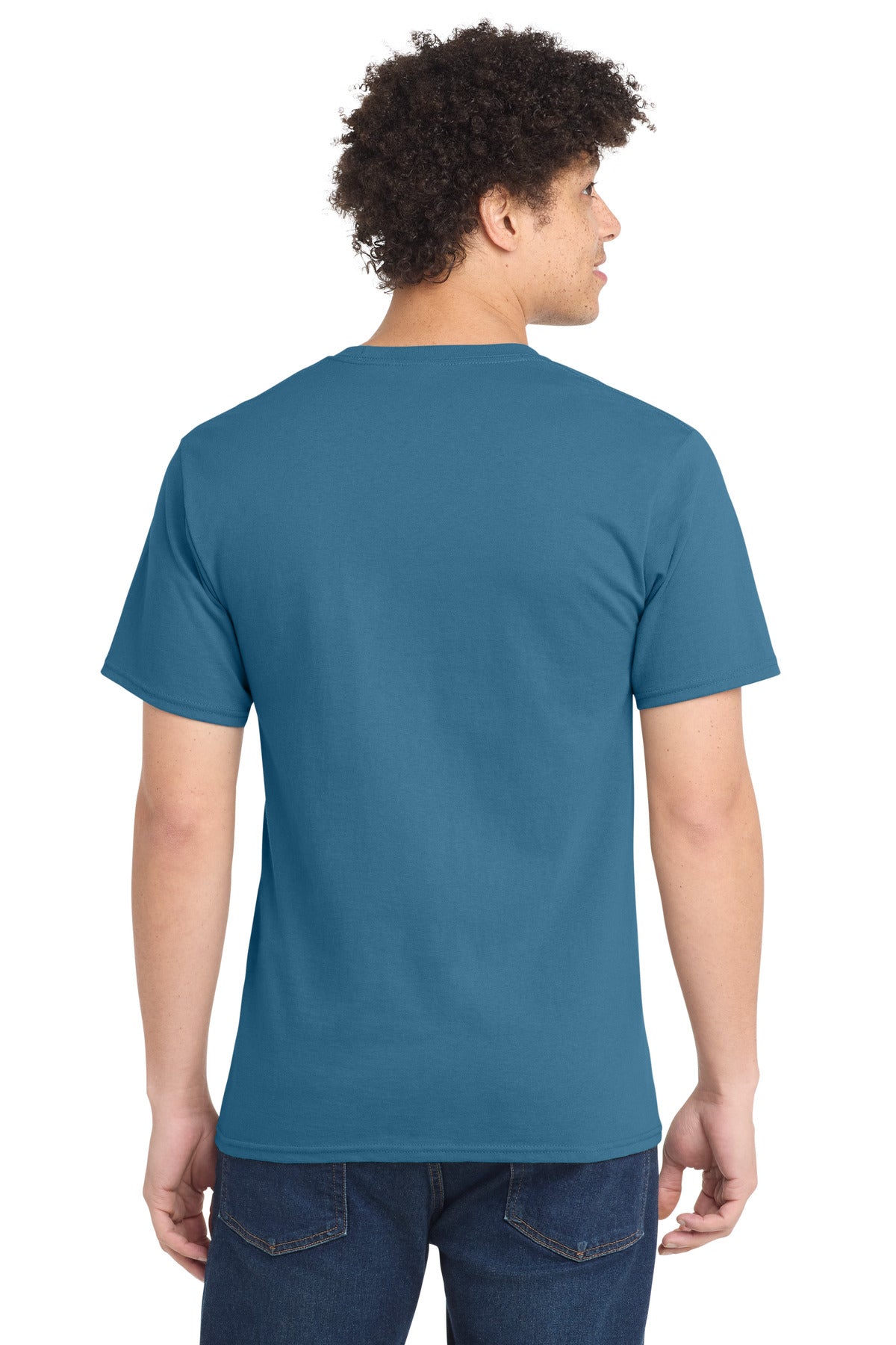 Port & Co Tall Essential Tee - Colonial Blue