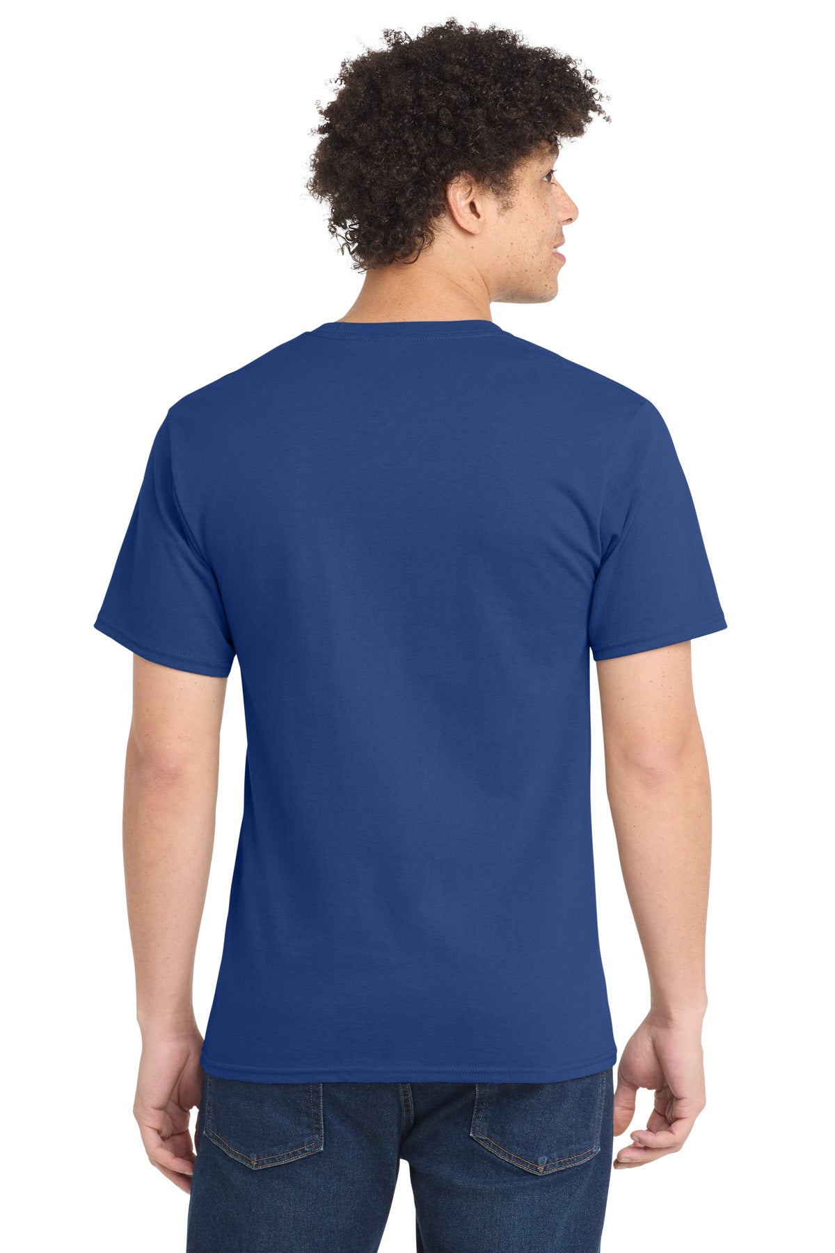 Port & Co Tall Essential Tee - Deep Marine