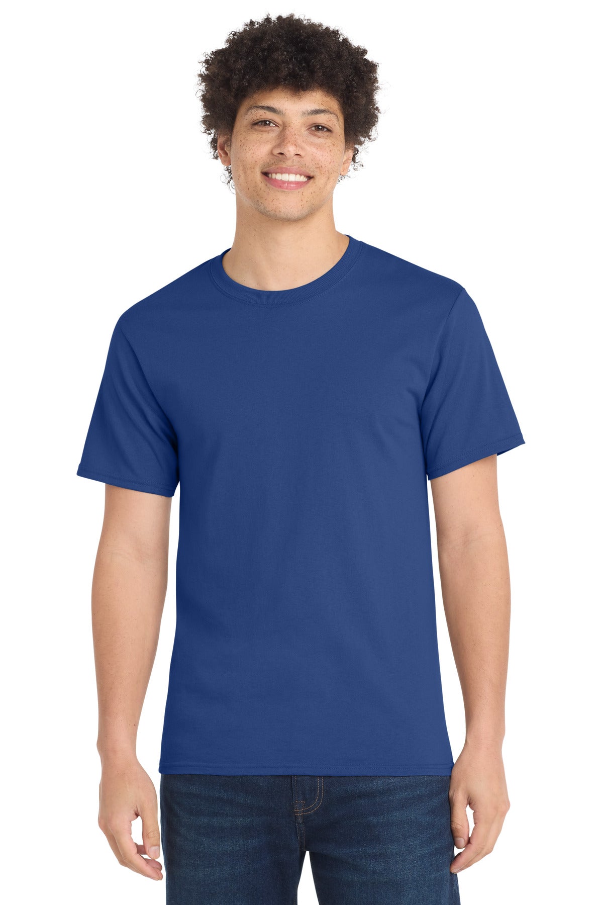 Port & Co Tall Essential Tee - Deep Marine