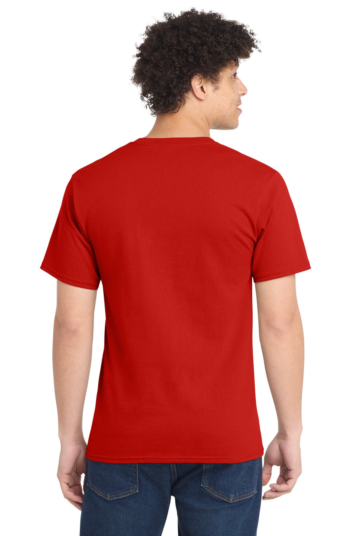 Port & Co Tall Essential Tee - Fiery Red