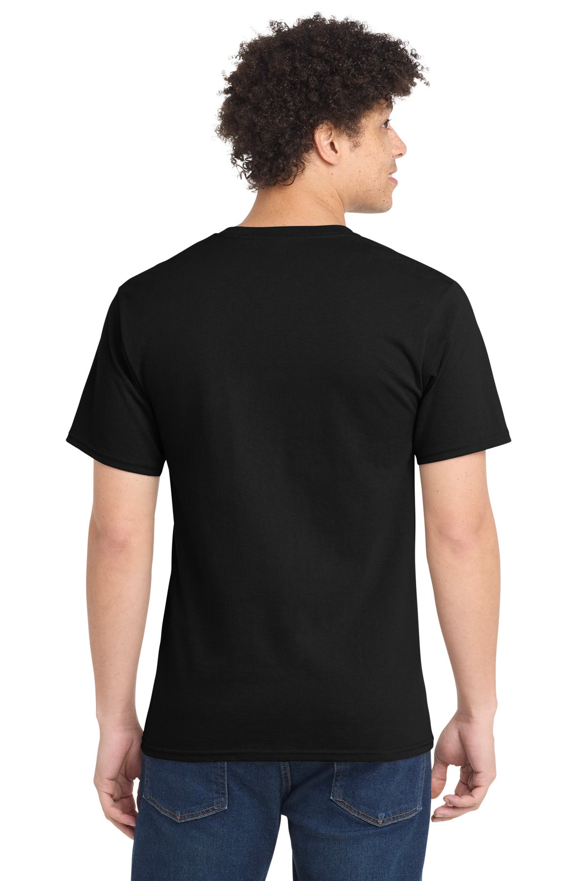 Port & Co Tall Essential Tee - Jet Black