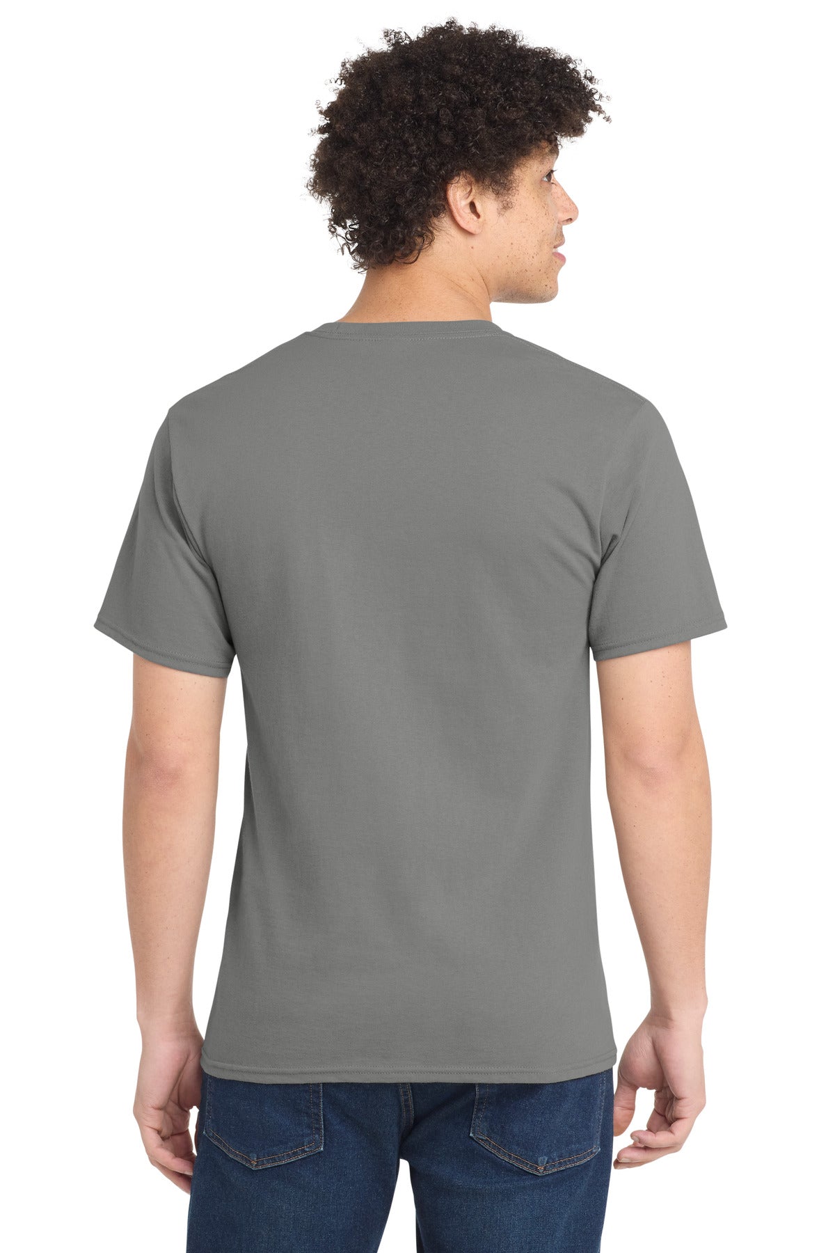 Port & Co Tall Essential Tee - Medium Grey