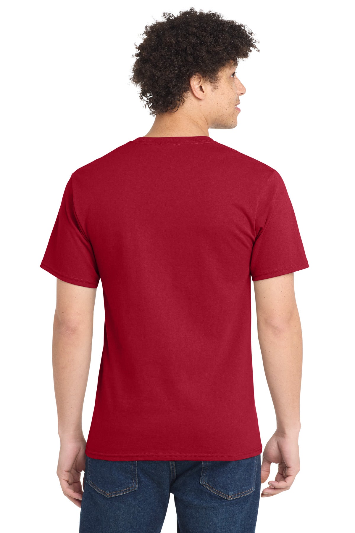 Port & Co Tall Essential Tee - Red