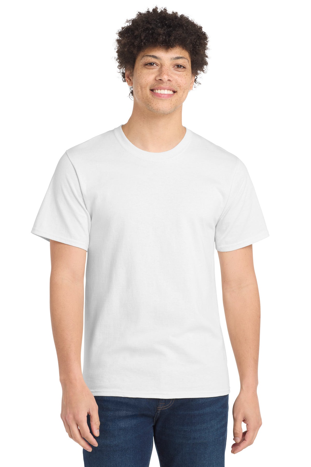 Port & Co Tall Essential Tee - White