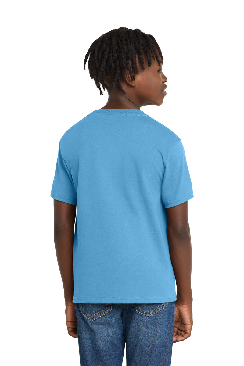 Port & Co Youth Essential Tee - Aquatic Blue
