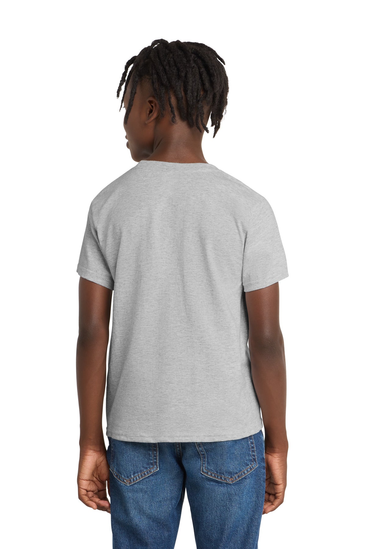 Port & Co Youth Essential Tee - Ash