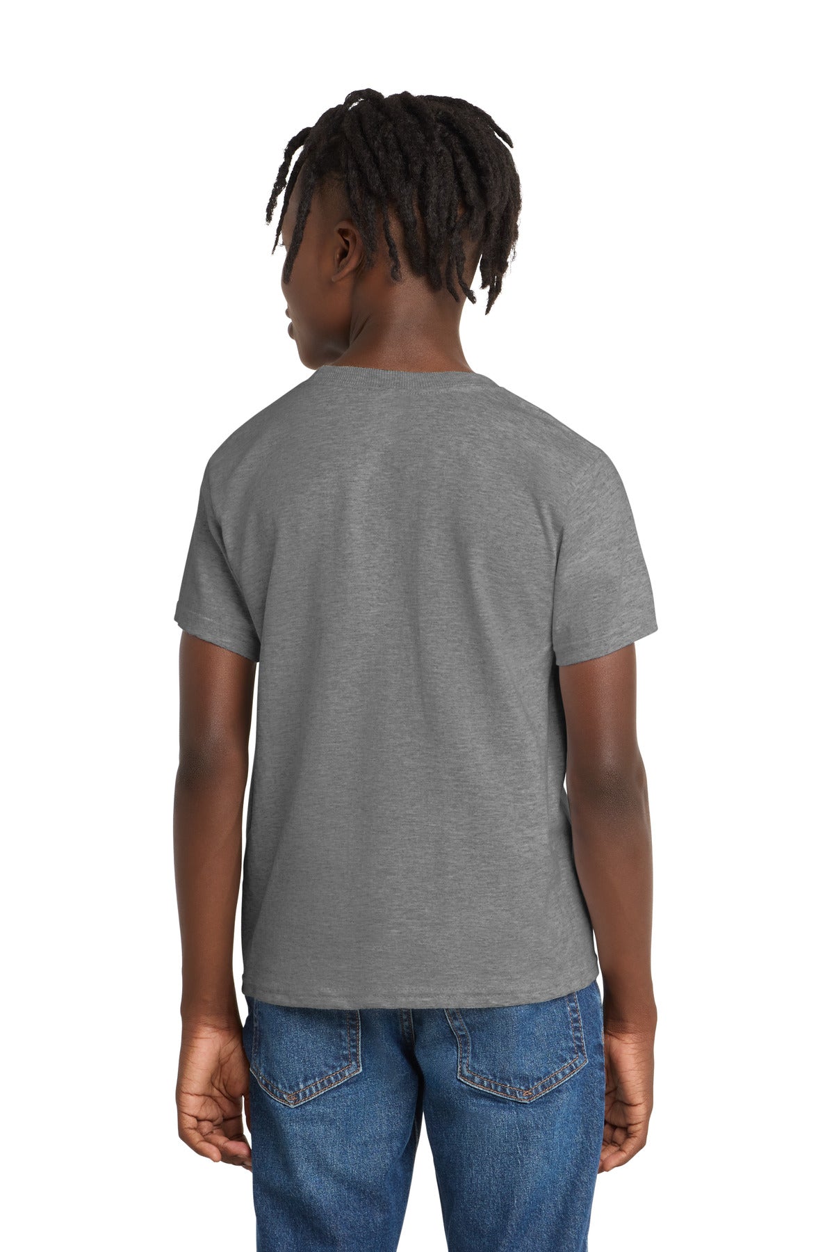Port & Co Youth Essential Tee - Athletic Heather