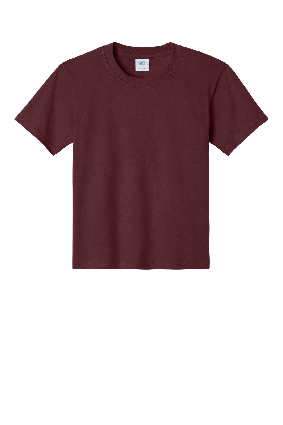 Port & Co Youth Essential Tee - Athletic Maroon