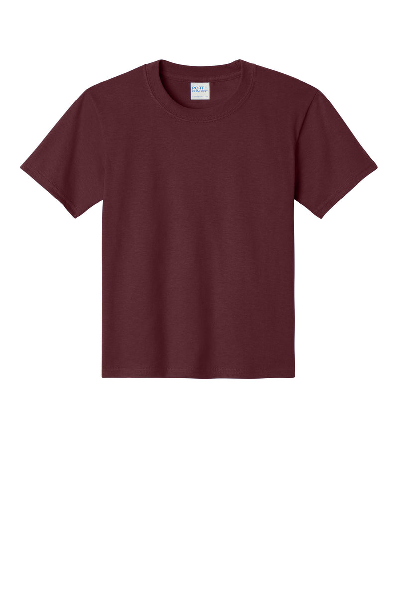 Port & Co Youth Essential Tee - Athletic Maroon