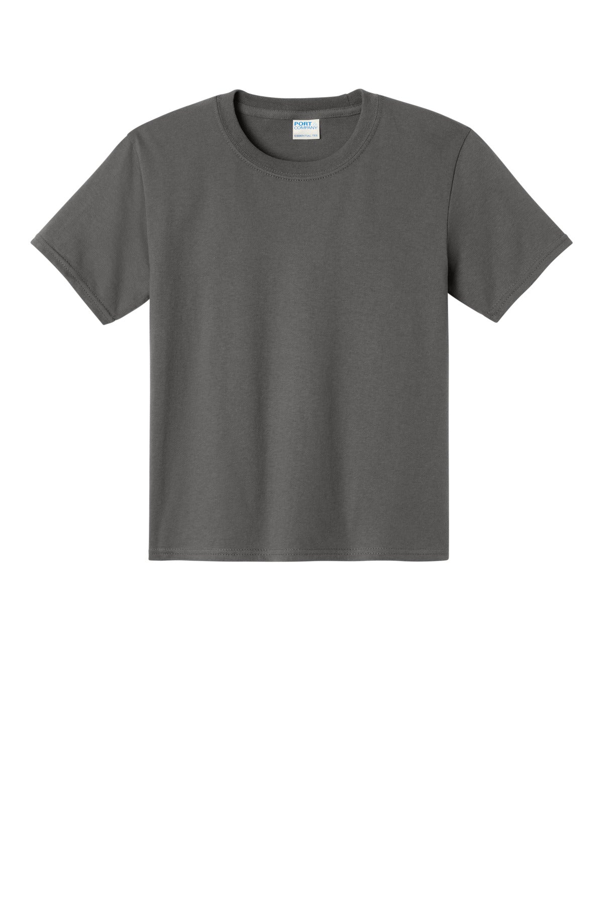 Port & Co Youth Essential Tee - Charcoal
