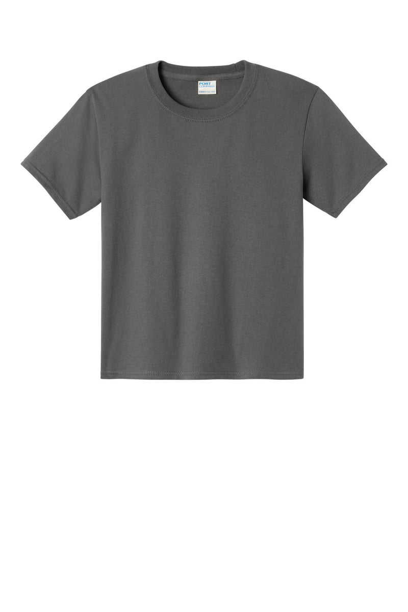 Port & Co Youth Essential Tee - Charcoal