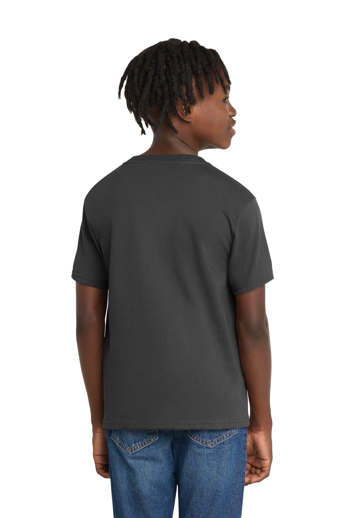 Port & Co Youth Essential Tee - Charcoal