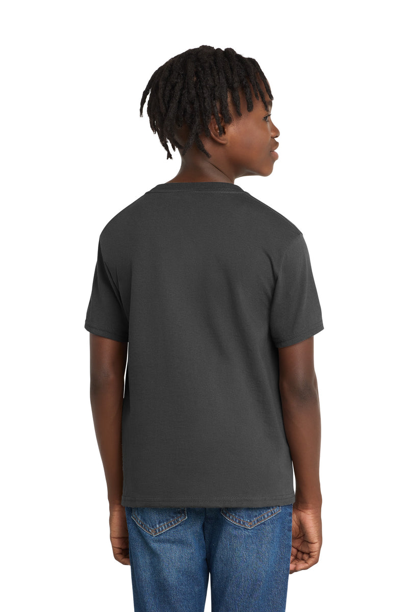 Port & Co Youth Essential Tee - Charcoal