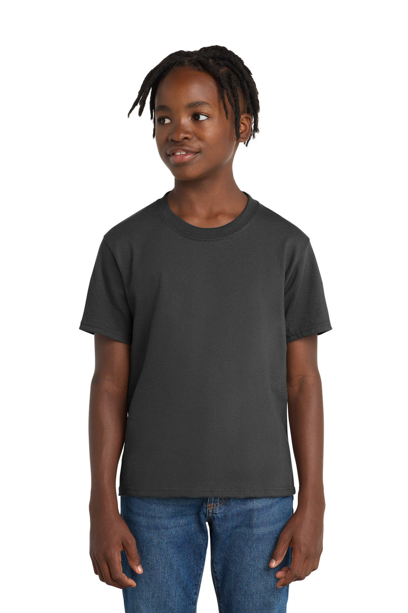 Port & Co Youth Essential Tee - Charcoal