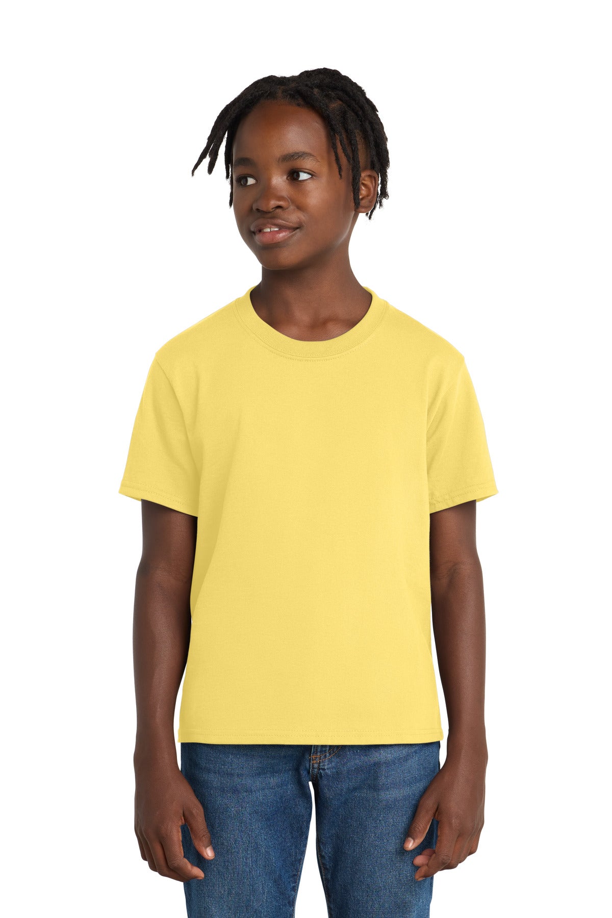 Port & Co Youth Essential Tee - Daffodil Yellow