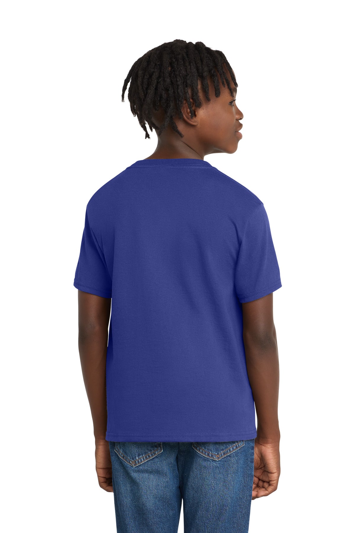 Port & Co Youth Essential Tee - Deep Marine