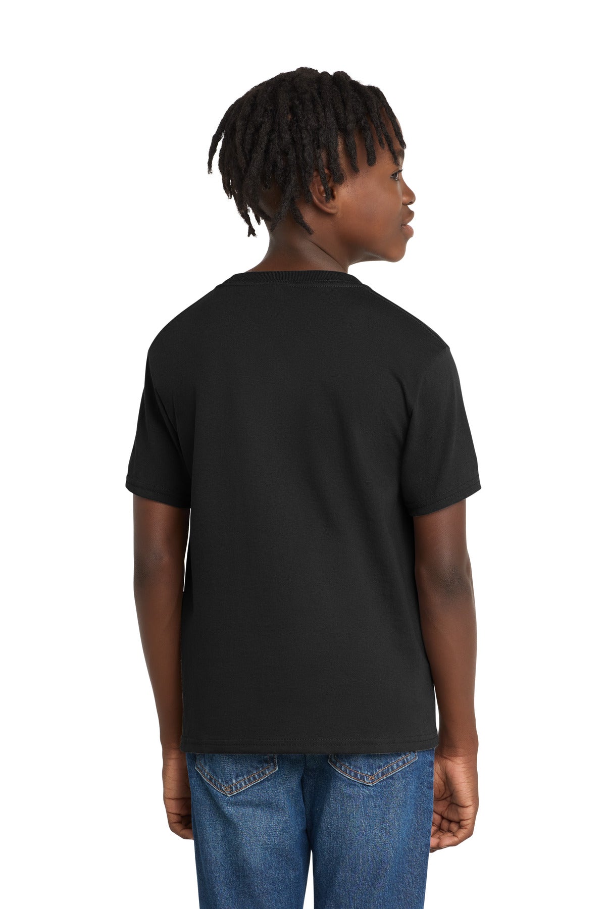 Port & Co Youth Essential Tee - Jet Black