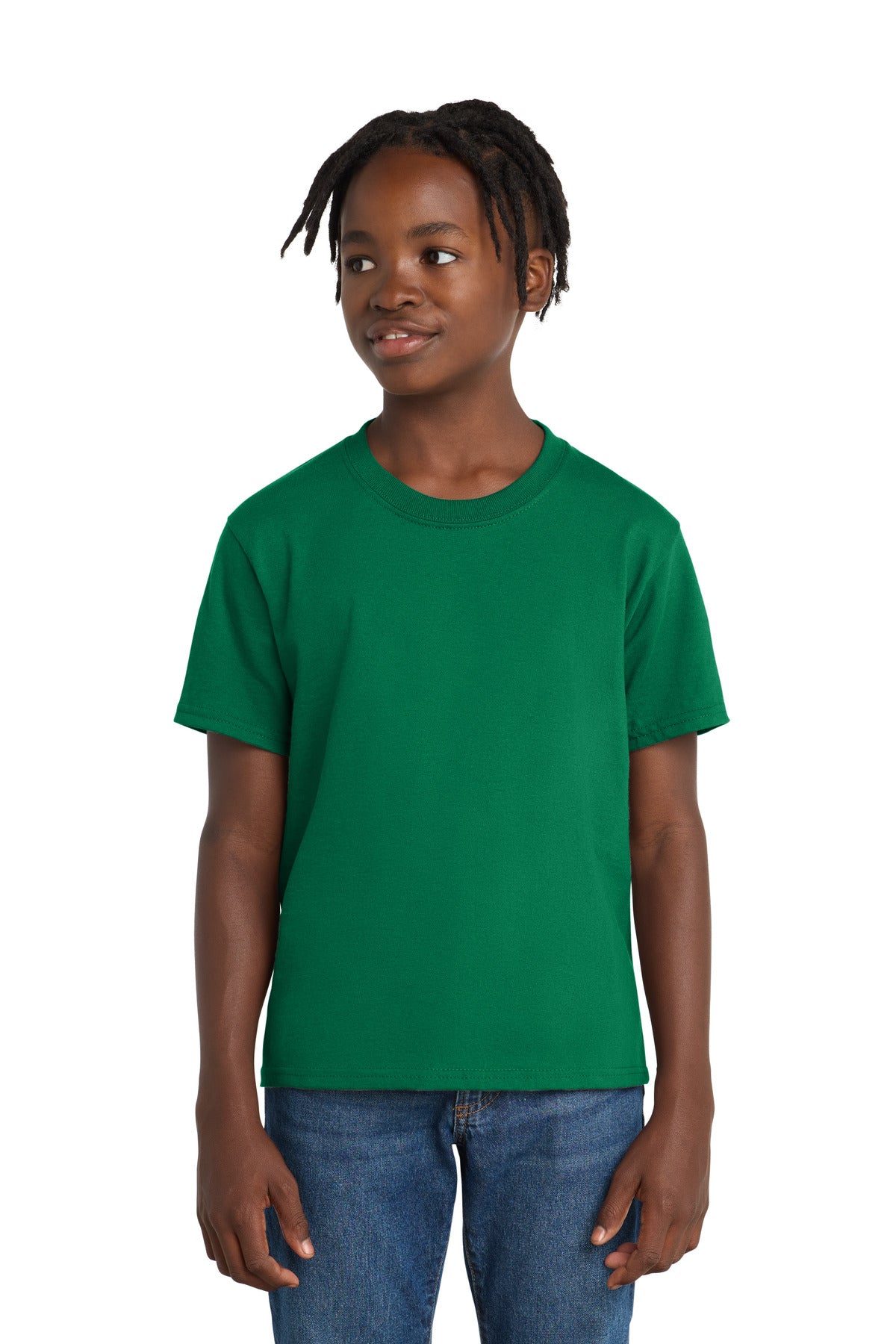 Port & Co Youth Essential Tee - Kelly