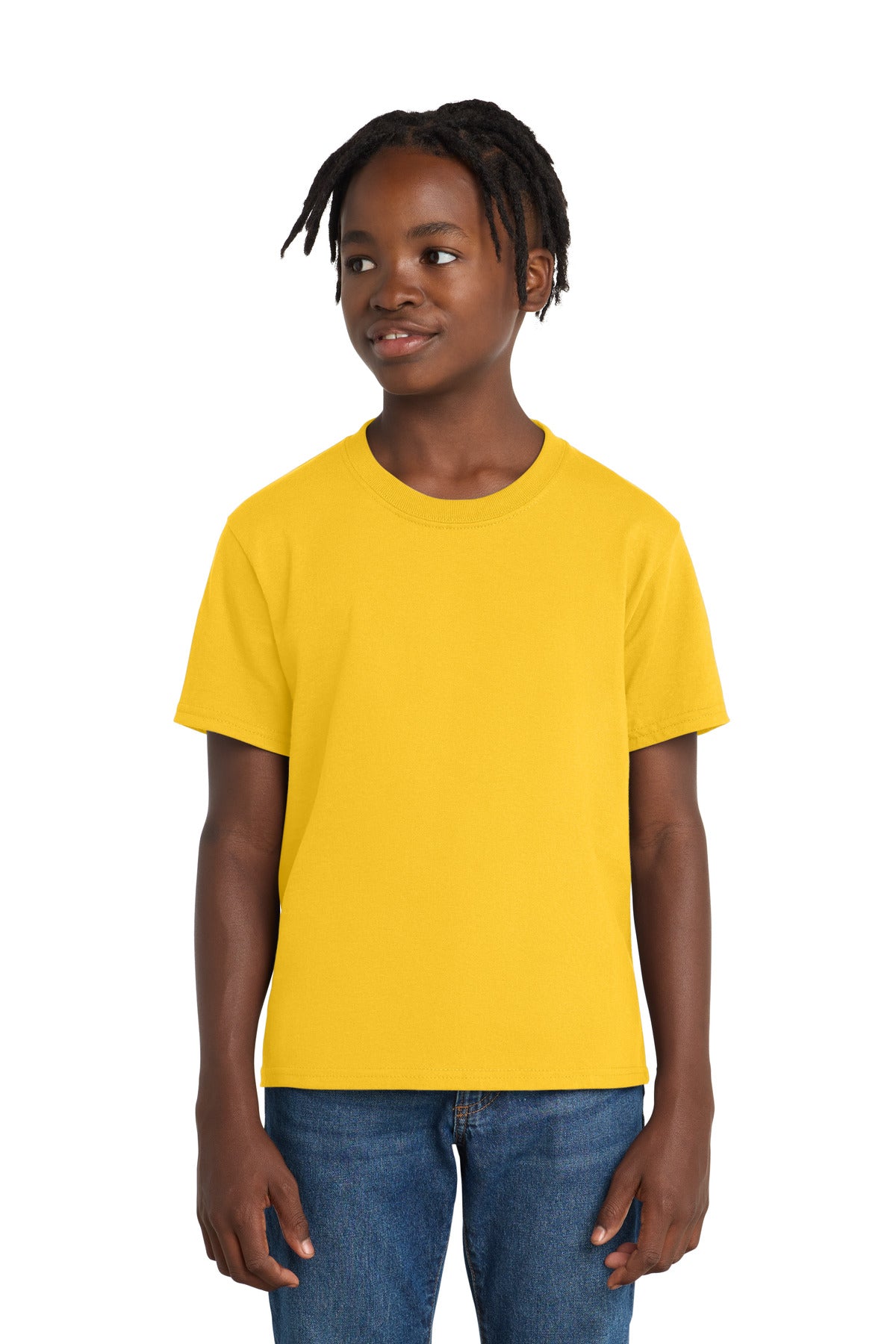 Port & Co Youth Essential Tee - Lemon Yellow
