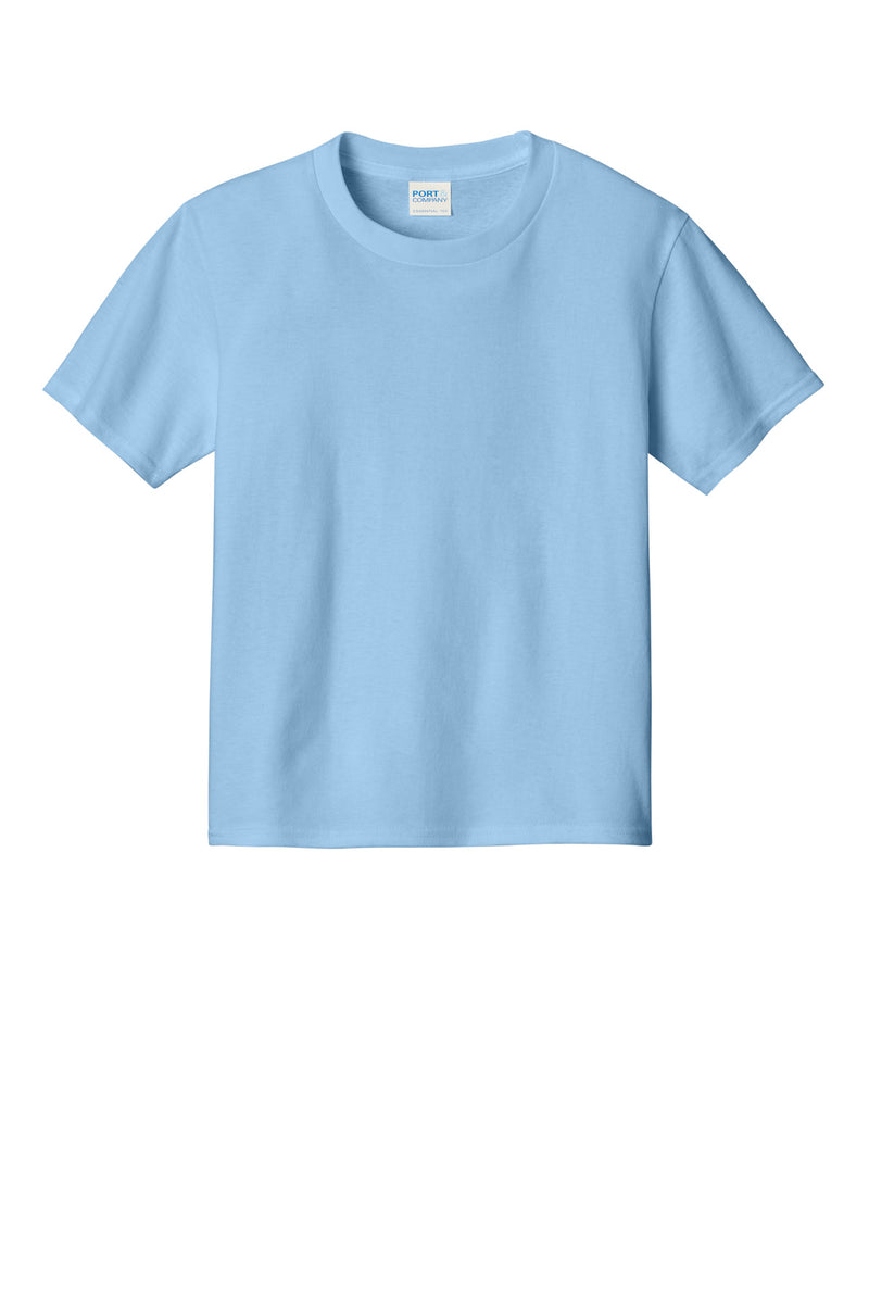 Port & Co Youth Essential Tee - Light Blue
