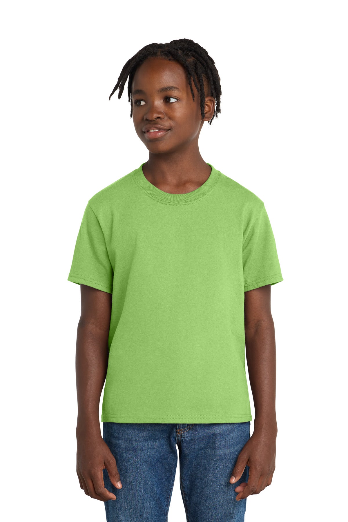 Port & Co Youth Essential Tee - Lime