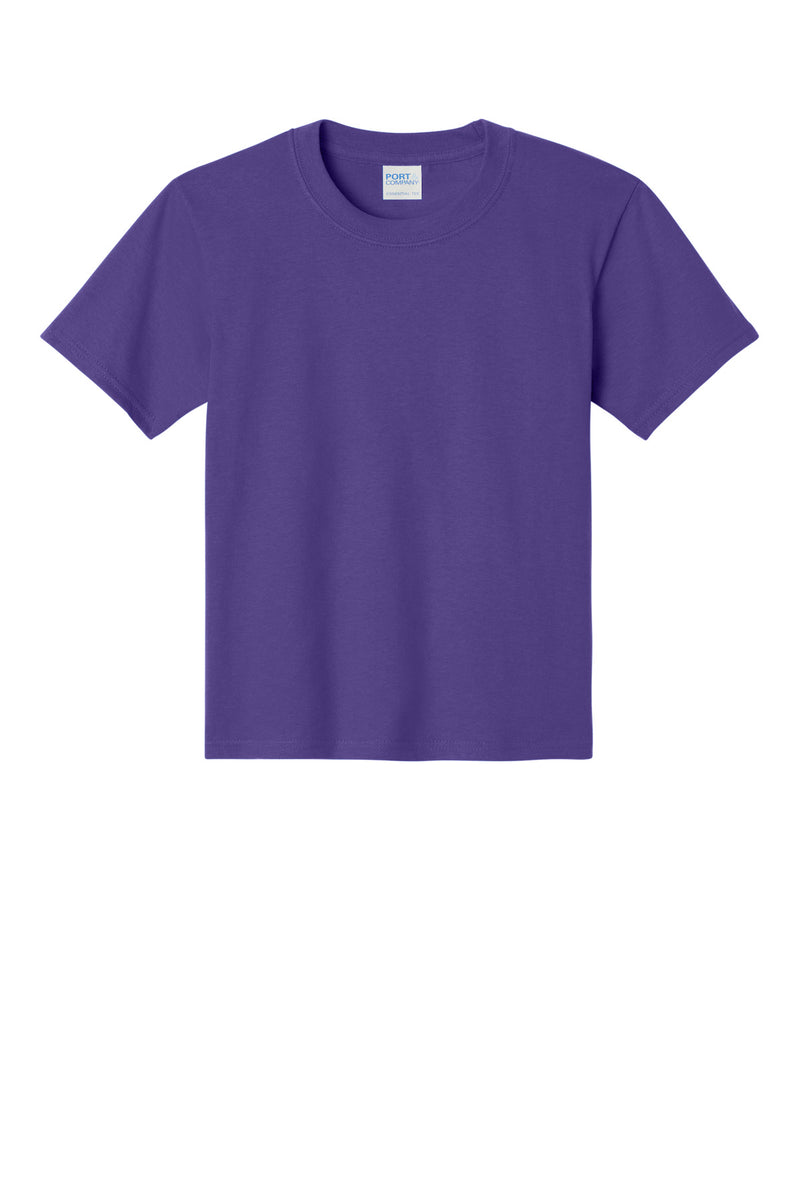 Port & Co Youth Essential Tee - Purple