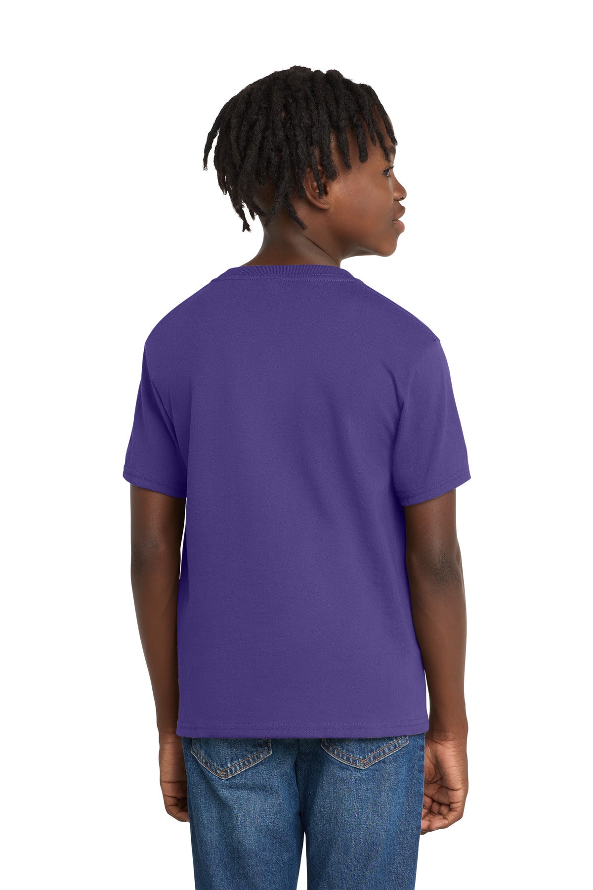 Port & Co Youth Essential Tee - Purple