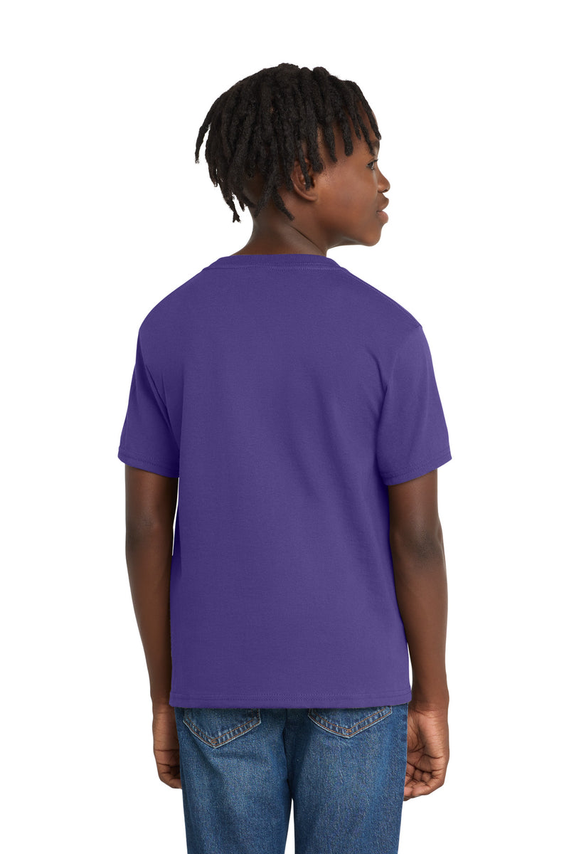 Port & Co Youth Essential Tee - Purple