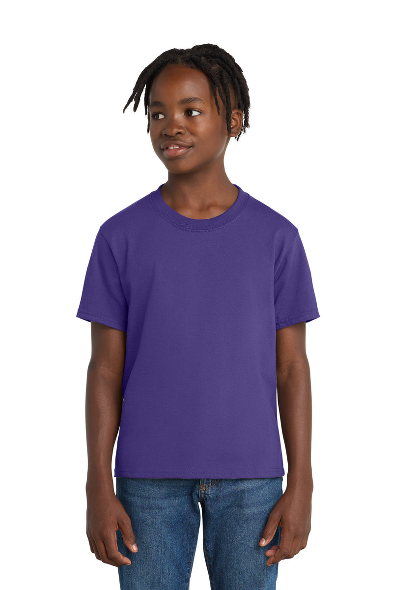 Port & Co Youth Essential Tee - Purple