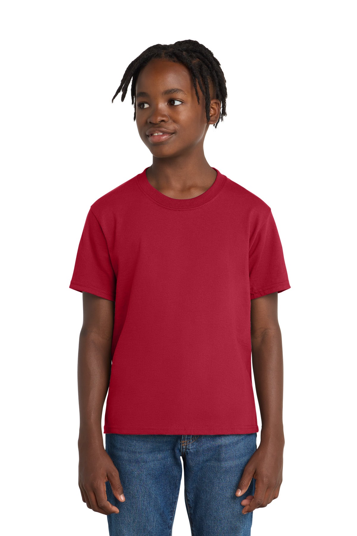 Port & Co Youth Essential Tee - Red