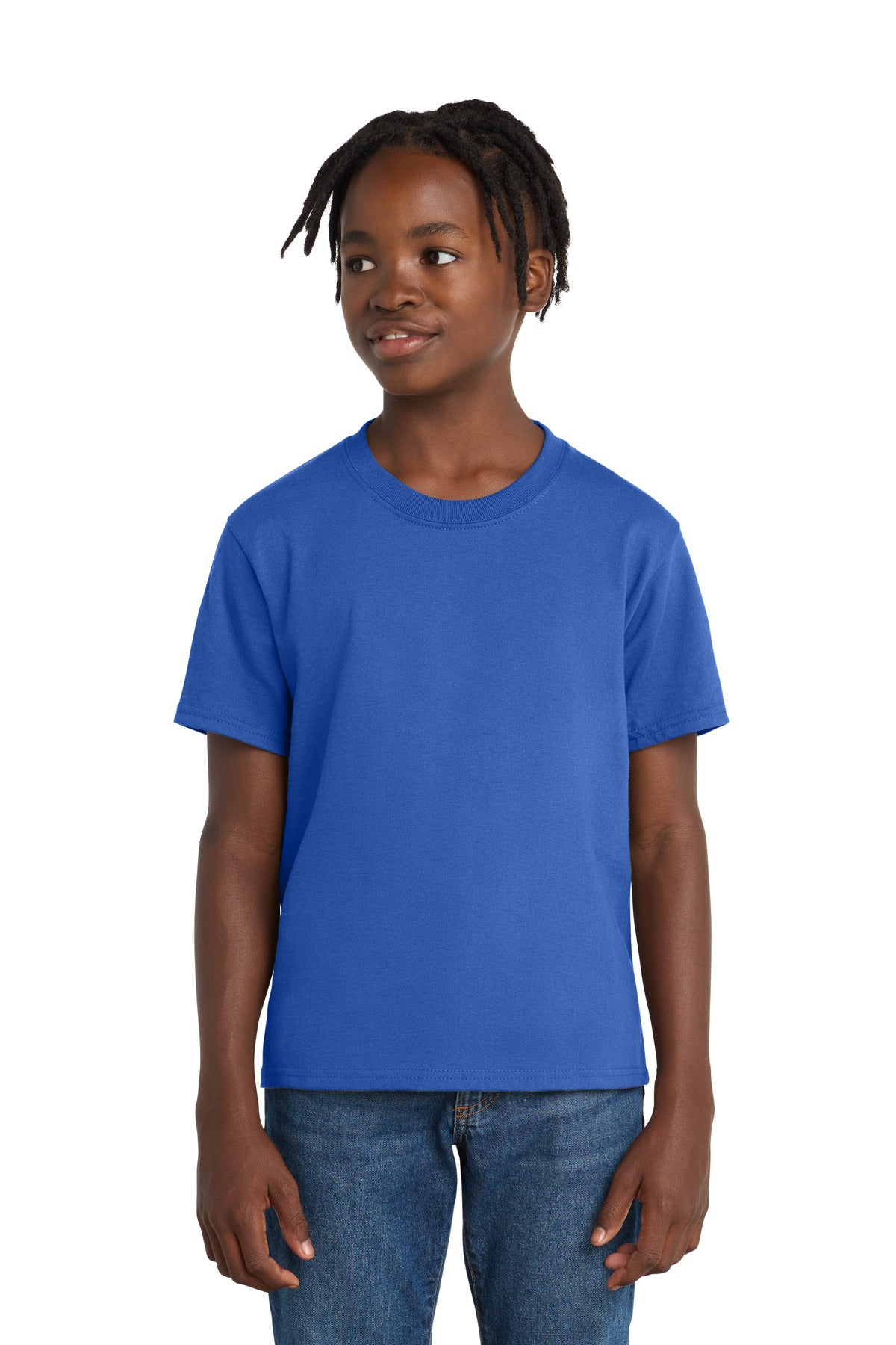 Port & Co Youth Essential Tee - Royal