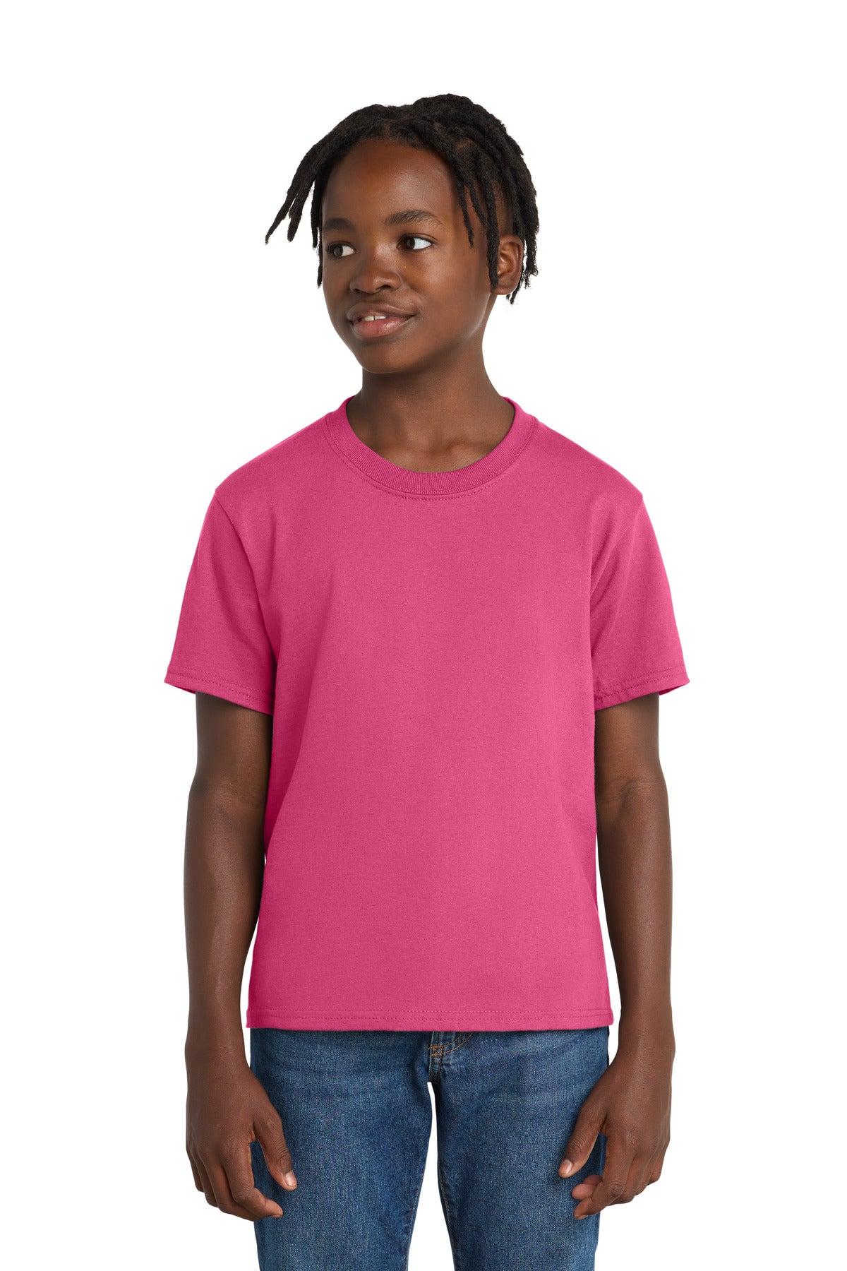 Port & Co Youth Essential Tee - Sangria