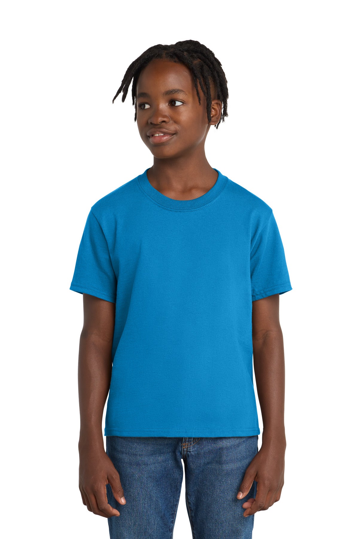 Port & Co Youth Essential Tee - Sapphire