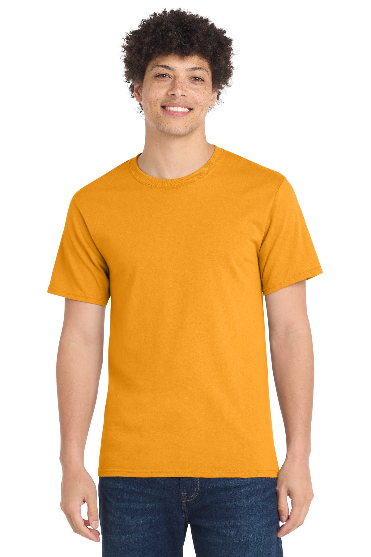 Port & Co Essential Tee - Gold
