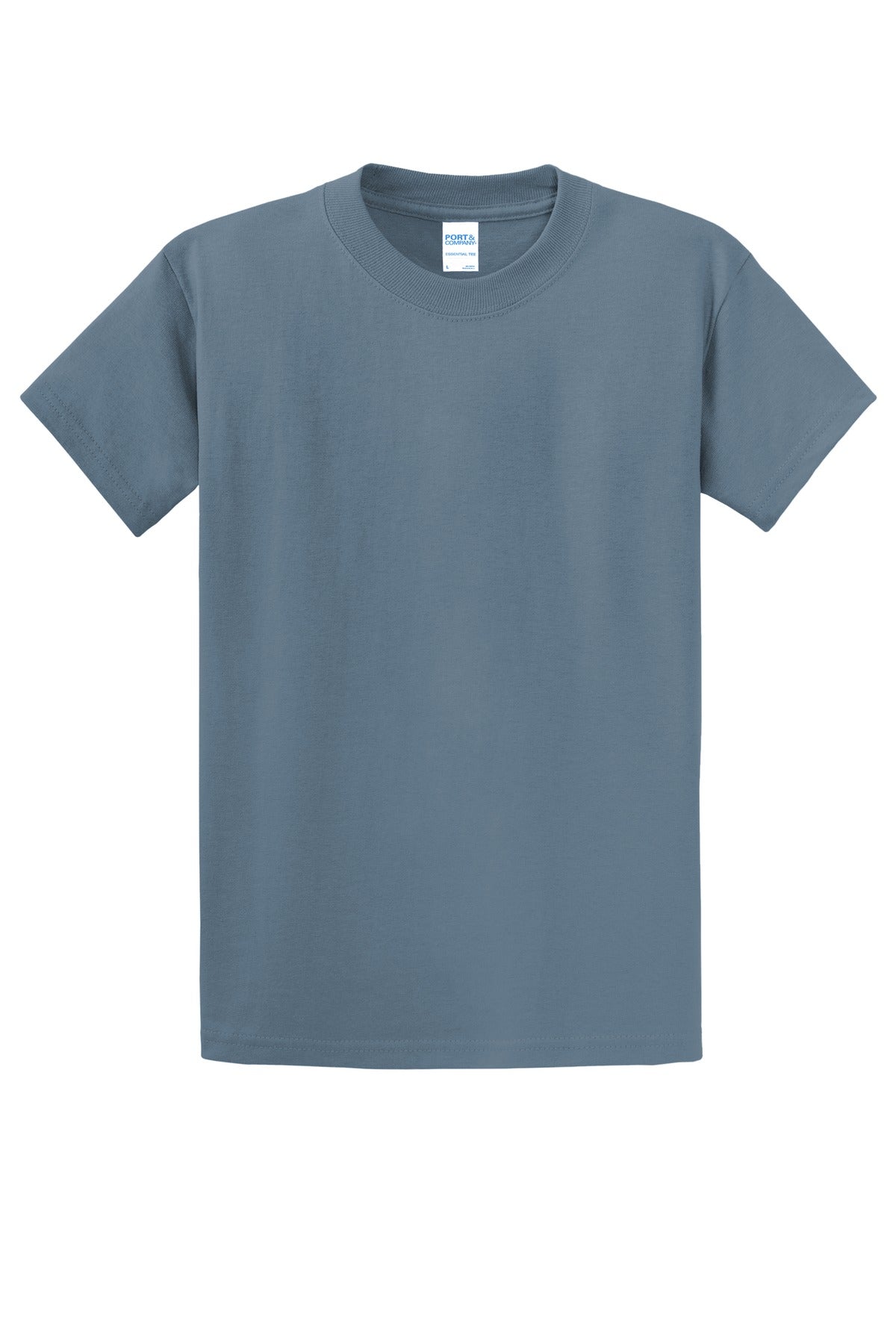 Port & Co Essential Tee - Stonewashed Blue
