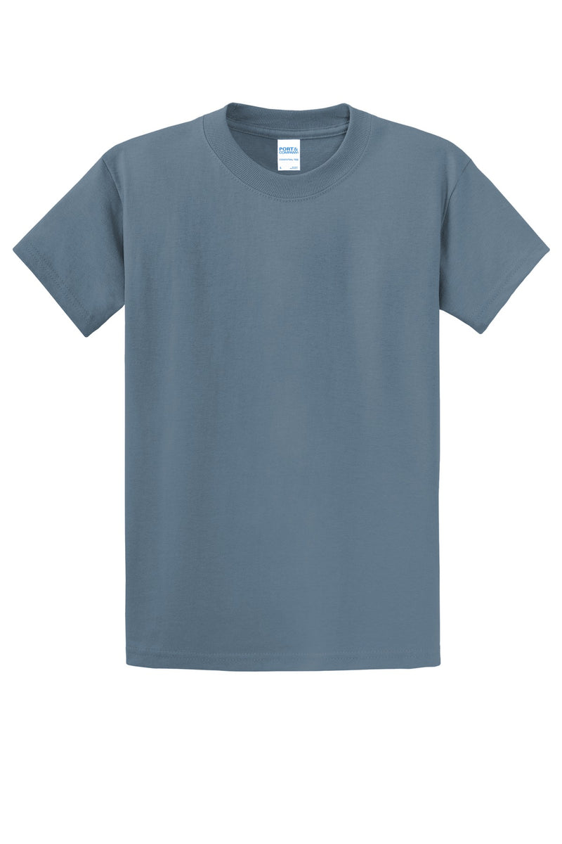 Port & Co Essential Tee - Stonewashed Blue