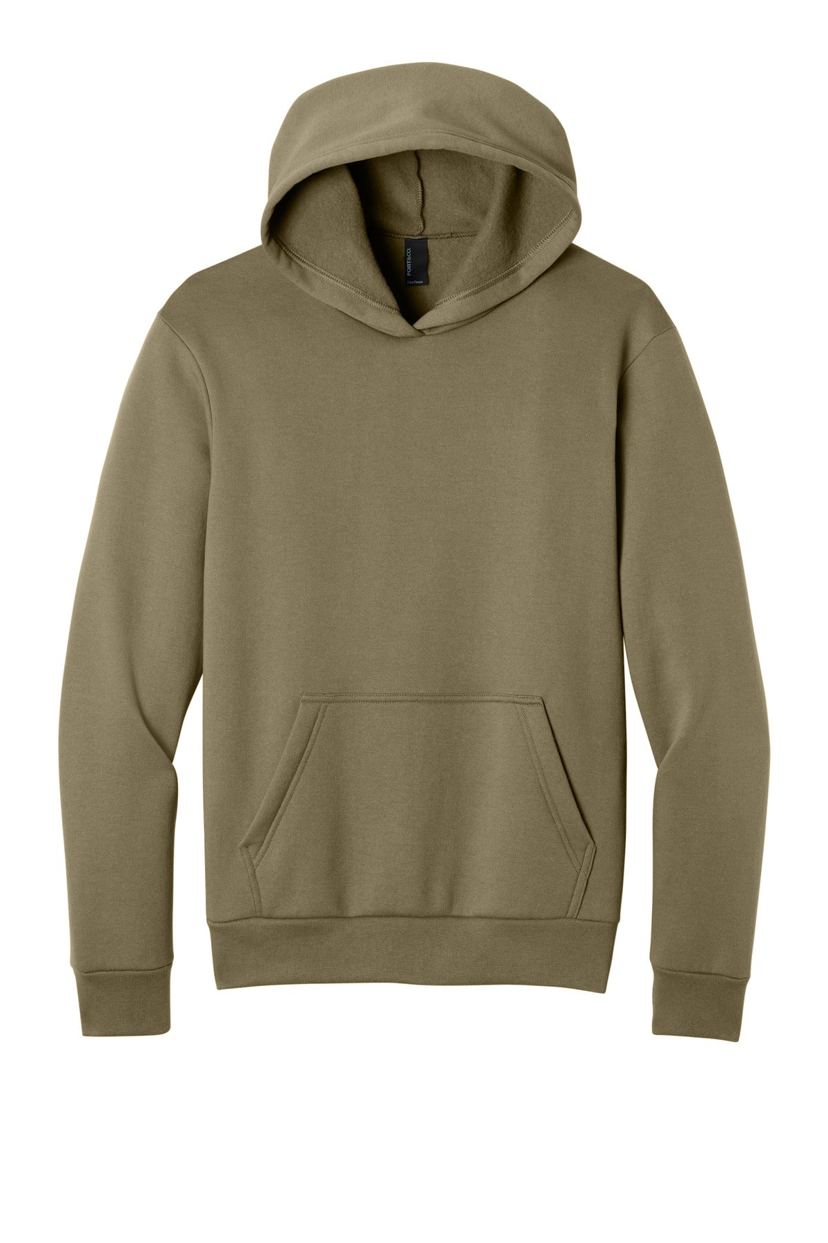 Port & Co Easy Fleece Pullover Hooded Sweatshirt - Coyote Brown