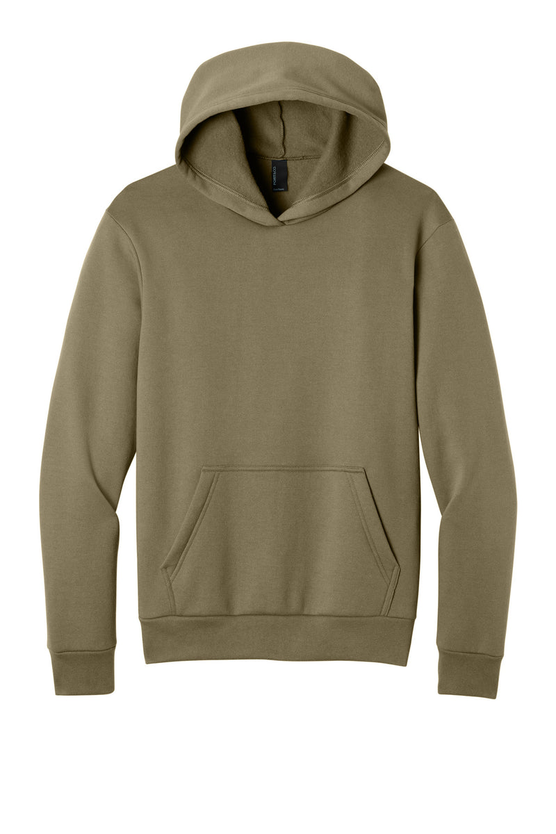 Port & Co Easy Fleece Pullover Hooded Sweatshirt - Coyote Brown