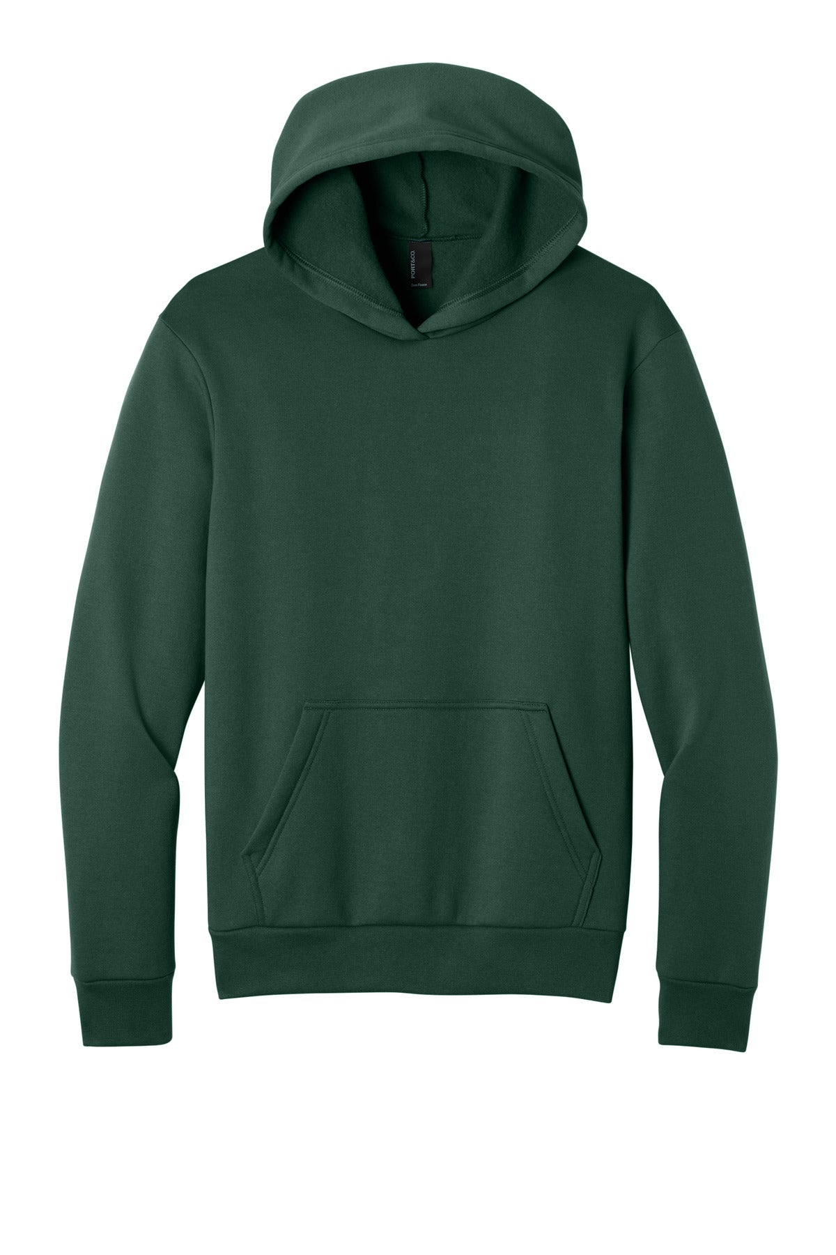 Port & Co Easy Fleece Pullover Hooded Sweatshirt - Dark Green