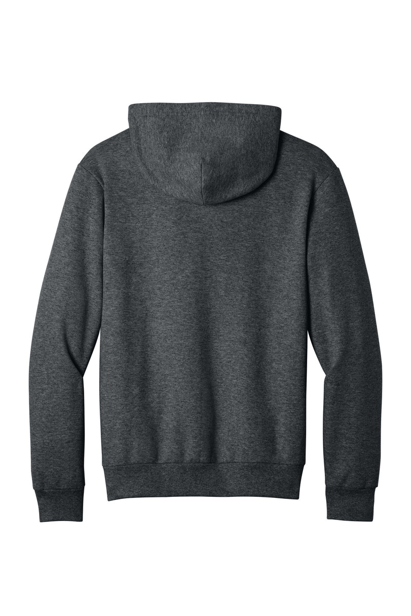 Port & Co Easy Fleece Pullover Hooded Sweatshirt - Dark Heather Grey