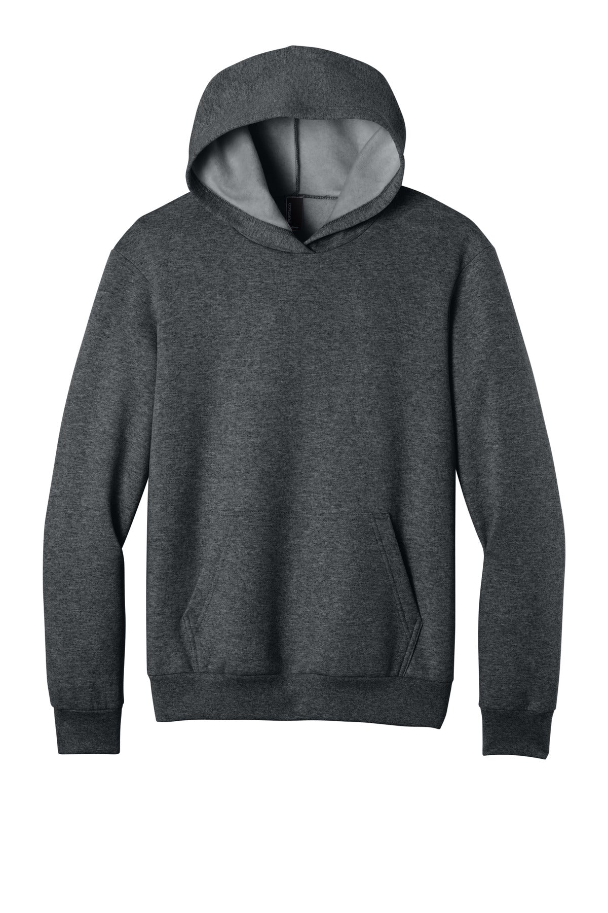 Port & Co Easy Fleece Pullover Hooded Sweatshirt - Dark Heather Grey