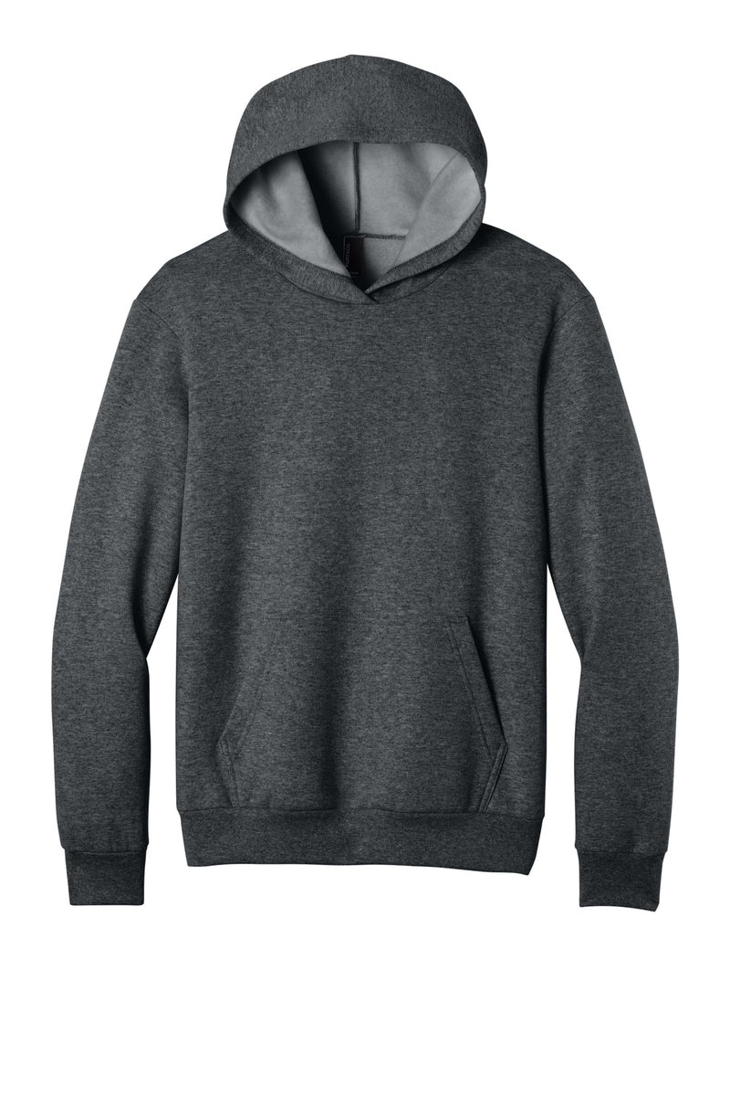 Port & Co Easy Fleece Pullover Hooded Sweatshirt - Dark Heather Grey