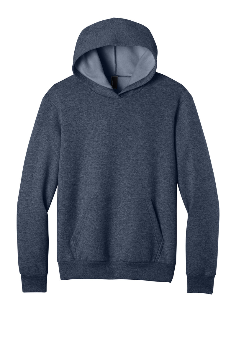 Port & Co Easy Fleece Pullover Hooded Sweatshirt - Heather Navy