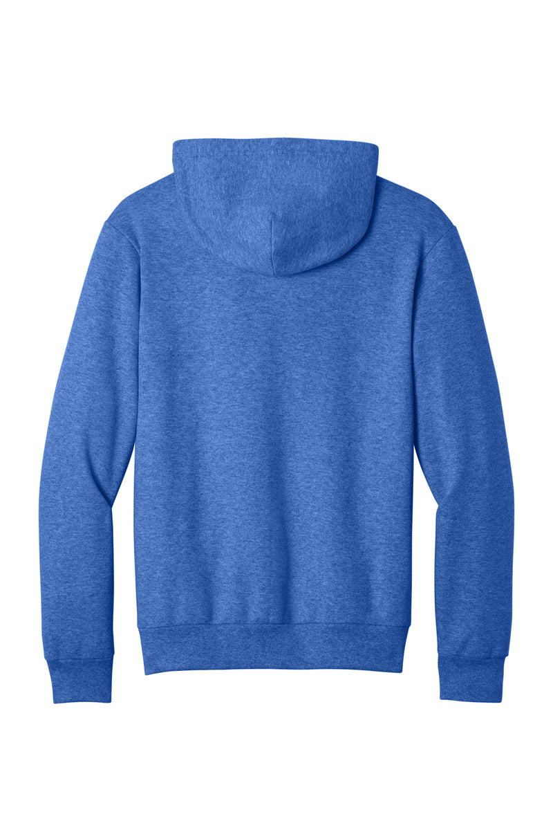 Port & Co Easy Fleece Pullover Hooded Sweatshirt - Heather Royal