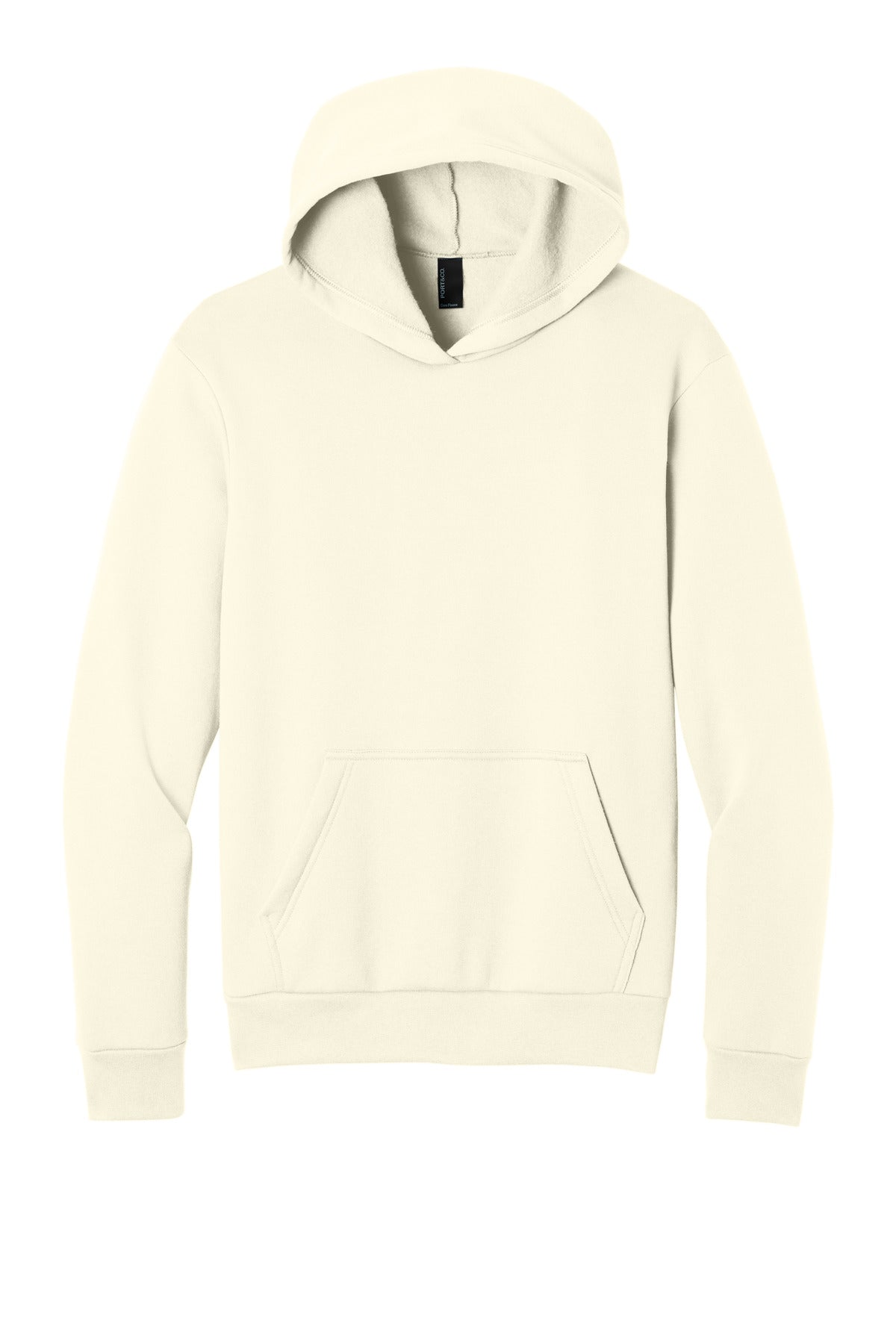 Port & Co Easy Fleece Pullover Hooded Sweatshirt - Ivory
