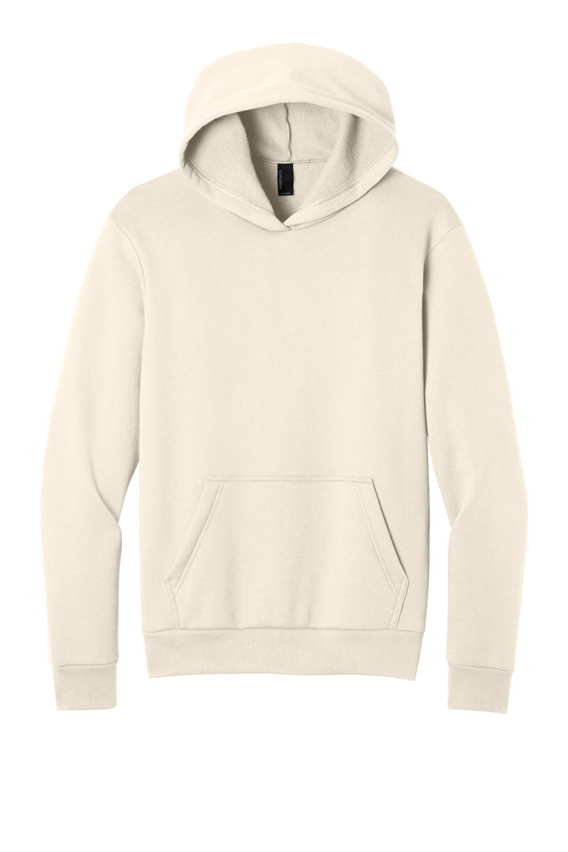 Port & Co Easy Fleece Pullover Hooded Sweatshirt - Natural