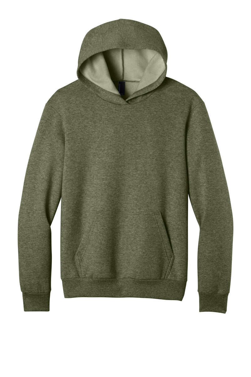 Port & Co Easy Fleece Pullover Hooded Sweatshirt - Olive Drab Green Heather