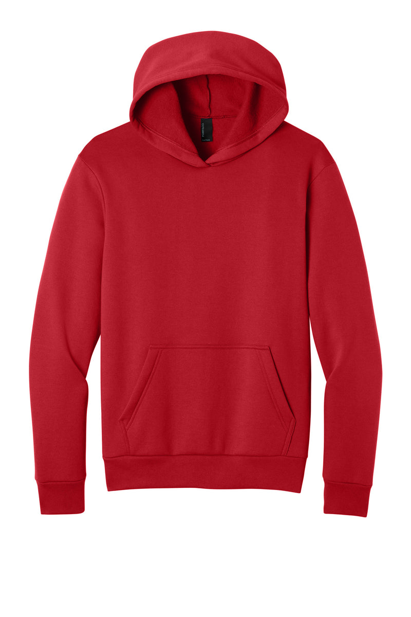 Port & Co Easy Fleece Pullover Hooded Sweatshirt - Red