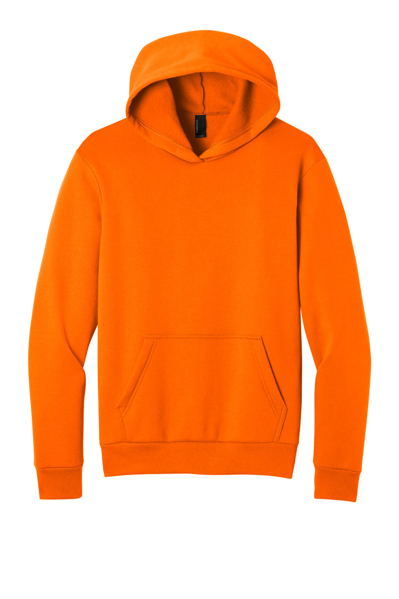 Port & Co Easy Fleece Pullover Hooded Sweatshirt - S. Orange