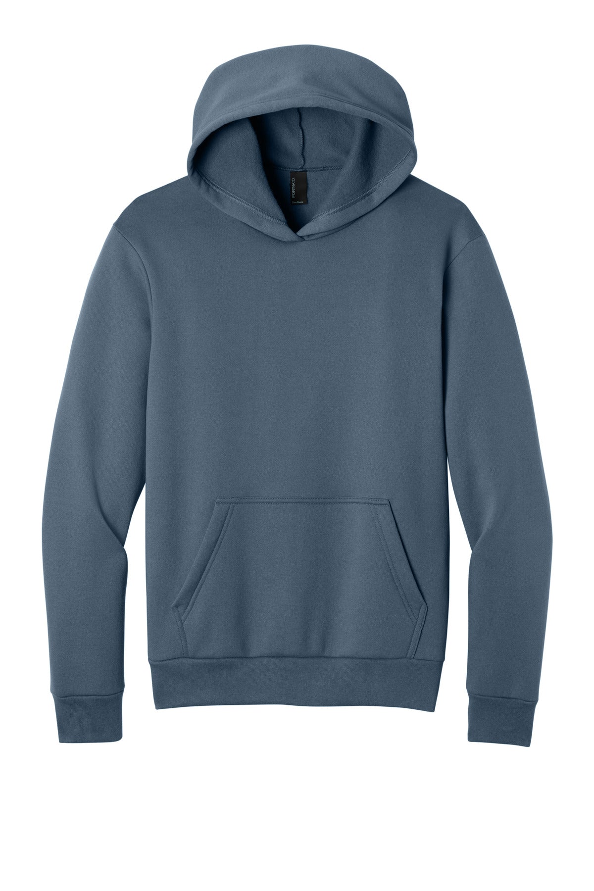 Port & Co Easy Fleece Pullover Hooded Sweatshirt - Steel Blue